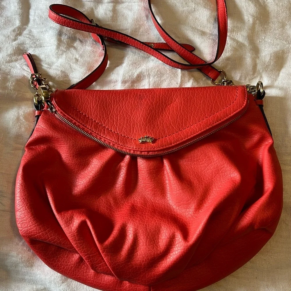 Juicy Couture Striking Orange/Red Crossbody Bag with Adjustable Strap
